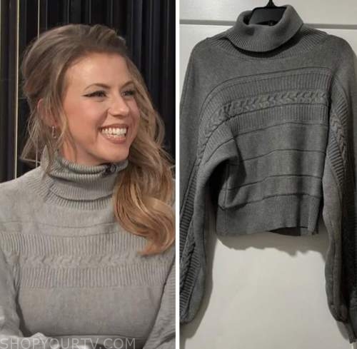 jodie sweetin, e! news, grey turtleneck sweater