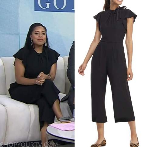 The Today Show: November 2022 Sheinelle Jones's Black Bow Jumpsuit ...