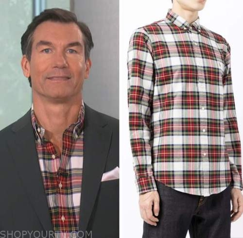 jerry o'connell, tartan plaid shirt, the talk