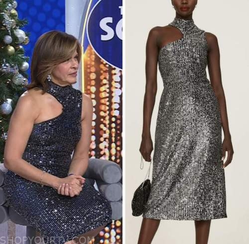the today show, hoda kotb, hoda and jenna, silver sequin dress