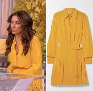 The View: November 2022 Alyssa Farah Griffin's Yellow Pleated Shirt ...