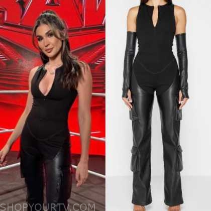 WWE Raw October 2022: Cathy's Bandage and Leather Jumpsuit | Shop Your TV