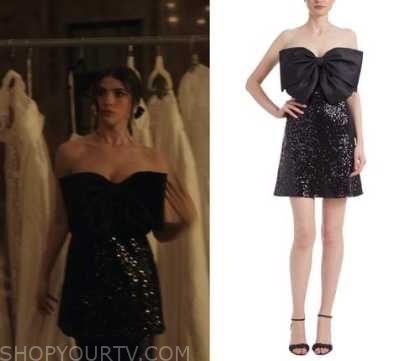 Gossip Girl Reboot: Season 2 Episode 1 Pippa's Black Bow Dress | Shop ...