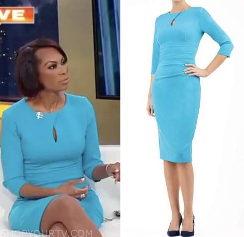 harris faulkner, blue dress, outnumbered