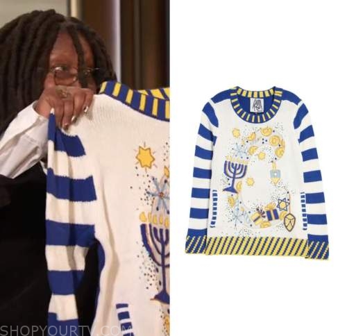Drew Barrymore Show December 2022 Whoopi Goldberg s Hanukkah Sweater Shop Your TV