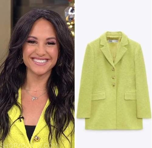 emily compagno, green tweed jacket, outnumbered