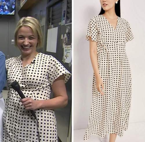 the today show, erin french, check midi dress