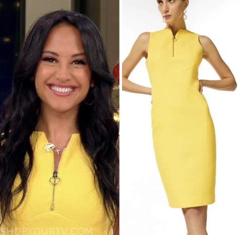 emily compagno, yellow dress, outnumbered