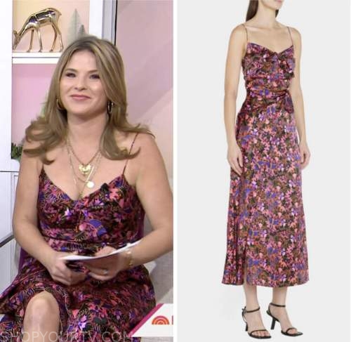 jenna bush hager, hoda and jenna, the today show, pink floral dress