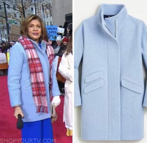 the today show, hoda kotb, blue coat