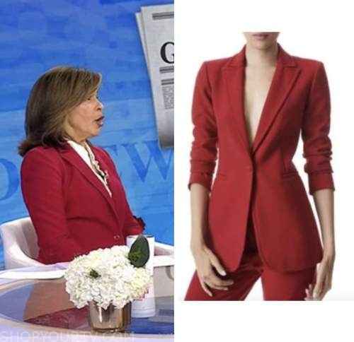 the today show, hoda kotb, hoda and jenna, red blazer