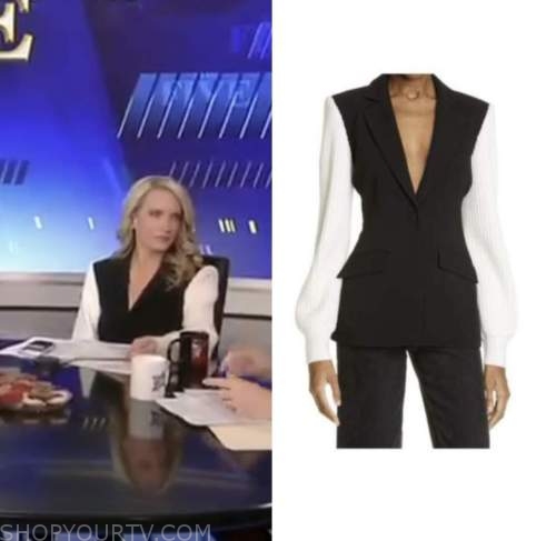 the five, black and white blazer, dana perino