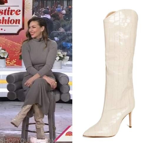 the today show, white snakeskin boots, melissa garcia