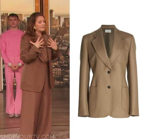 drew barrymore, drew barrymore show, camel blazer
