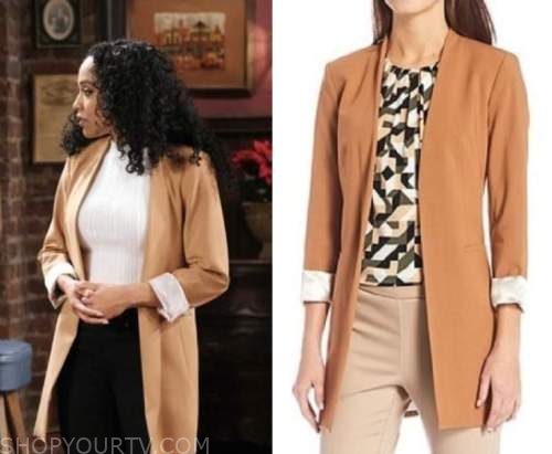 Days Of Our Lives: December 2022 Jada's Beige Blazer | Shop Your TV