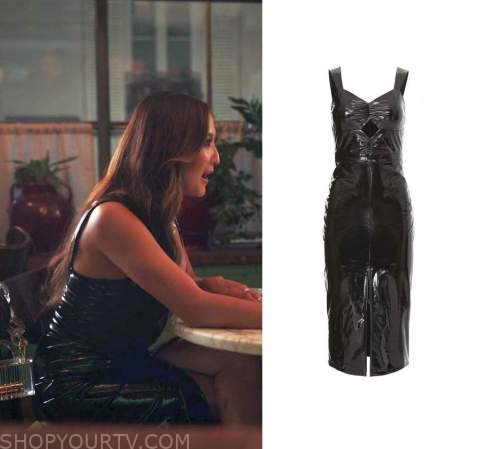 Emily in Paris: Season 3 Episode 5 Mindy's Black Leather Dress