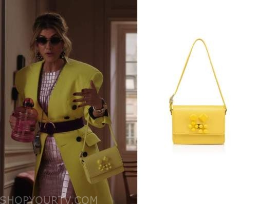 Emily in Paris: Season 3 Episode 2 Madeline's Yellow Detail Handbag