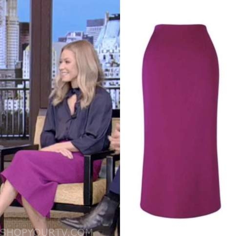 Live with Kelly and Ryan: January 2023 Kelly Ripa's Pink Pencil Skirt ...