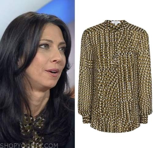 dr. natalie azar, green dot blouse, the today show