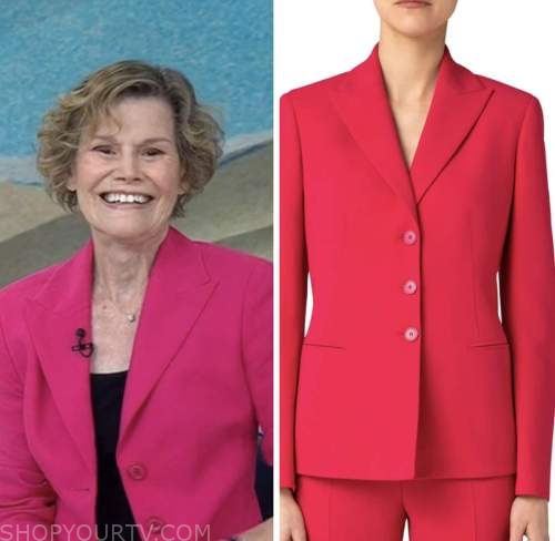 judy blume, the today show, pink blazer jacket