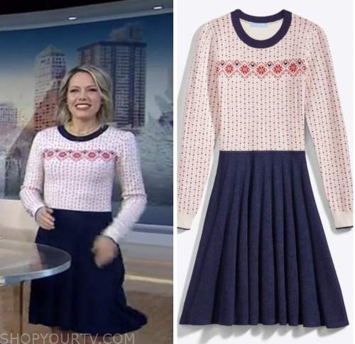 the today show, dylan dreyer, fair isle sweater dress