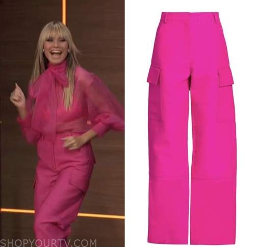 Access Daily: January 2023 Heidi Klum's Pink Cargo Pocket Pants | Shop ...