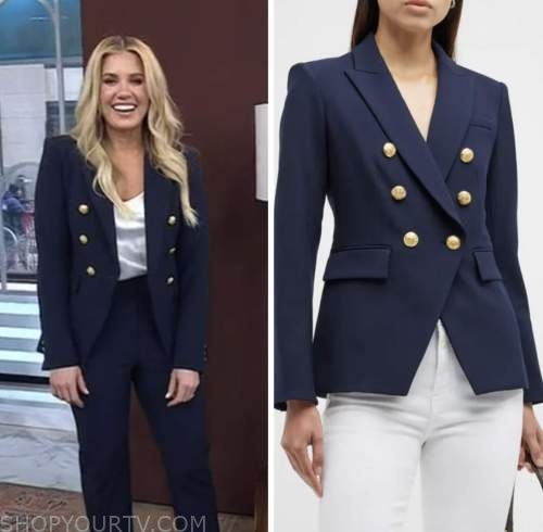 the today show, Shea McGee, navy blue double breasted blazer