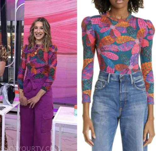 andrea lavinthal, the today show, hoda and jenna, floral heart top