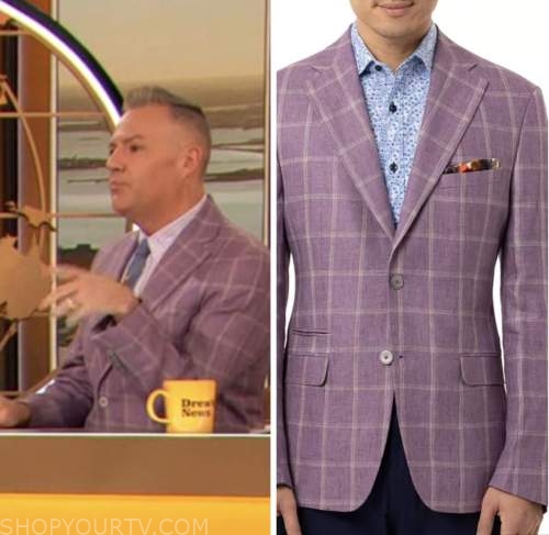 ross mathews, drew barrymore show, purple blazer