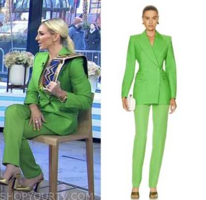 The Today Show: January 2023 Charlotte Flair's Green Double Breasted ...