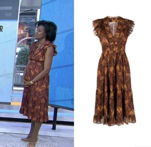 dr. angela lamb, the today show, floral midi dress
