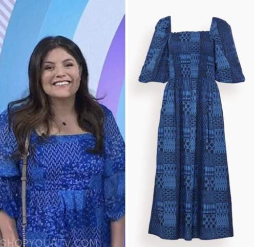 blue patchwork dress, the today show, adrianna brach