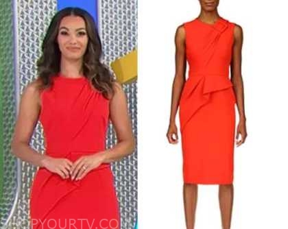 The Price is Right: January 2023 Alexis' Red Sleeveless Sheath Dress ...