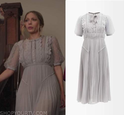 Gossip Girl Reboot: Season 2 Episode 7 Kate's Scalloped Pleated Dress ...