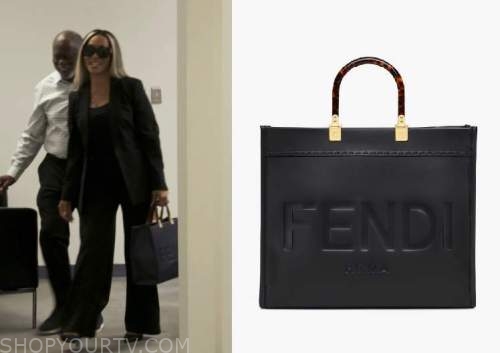 Real Housewives of Potomac: Season 7 Episode 6 Karen's Black Fendi Tote ...