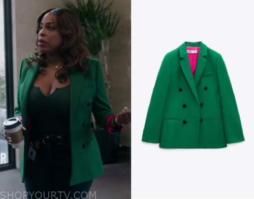 The Rookie Feds: Season 1 Episode 11 Simone's Green Blazer with Pink ...