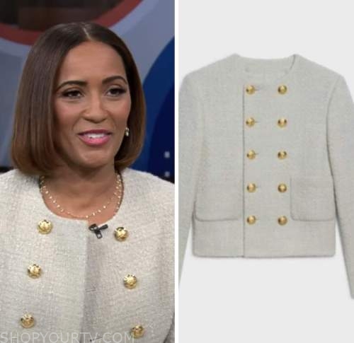 jennifer ford, cbs mornings, green tweed jacket