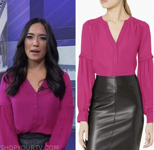 emilie ikeda, the today show, pink blouse