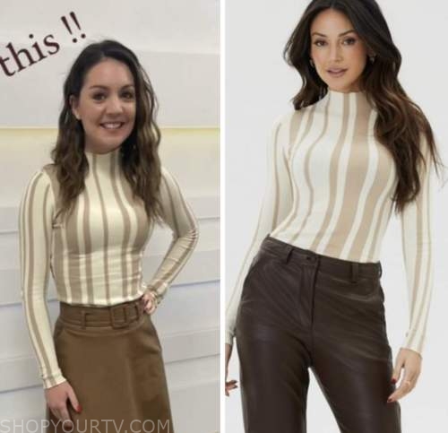 good morning britain, laura tobin, striped top