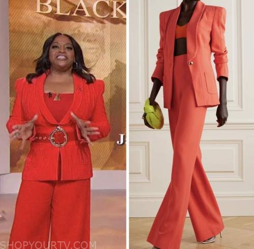 Sherri: February 2023 Sherri Shepherd's Red Blazer and Pant Suit | Shop ...