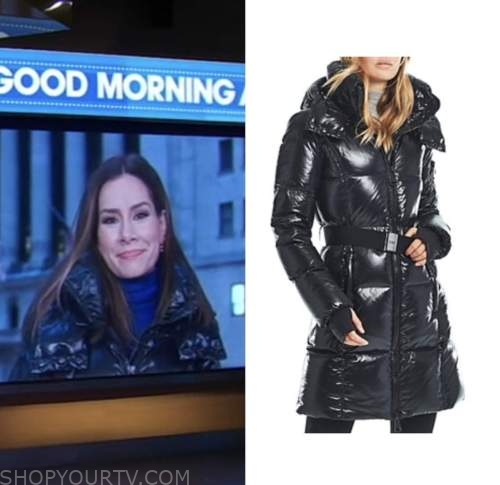 Good Morning America: February 2023 Rebecca Jarvis's Down Puffer Jacket ...