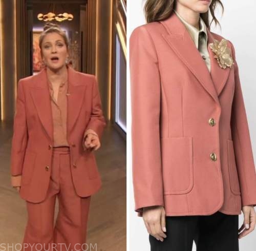 drew barrymore, drew barrymore show, pink blazer