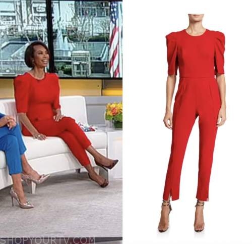 outnumbered, harris faulkner, red jumpsuit