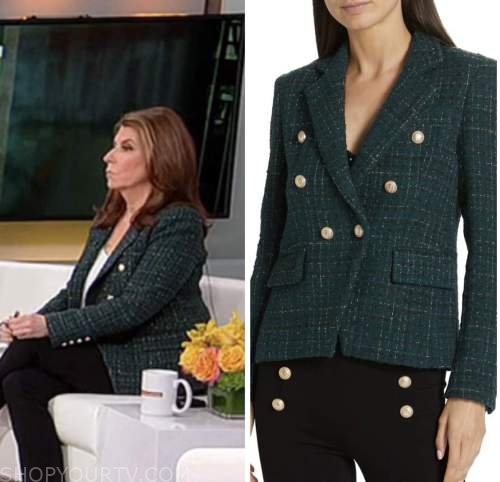 tammy bruce, green tweed blazer, outnumbered, fox news fashion