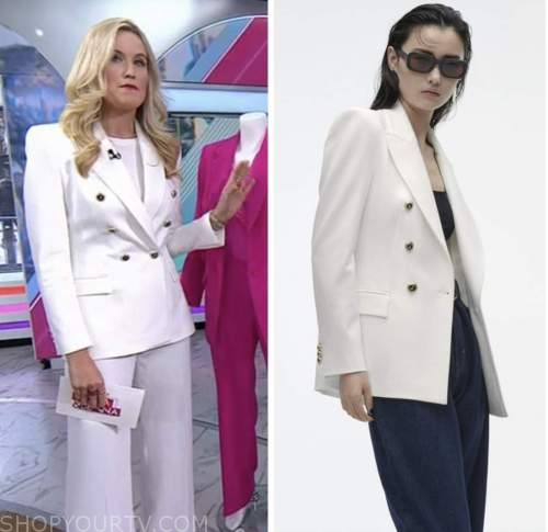 kelsey murphy, the today show, white double breasted blazer