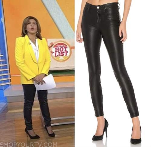 hoda kotb, black leather pants, the today show