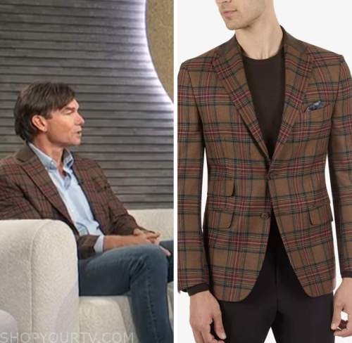 jerry o'connell, brown plaid jacket, E! news
