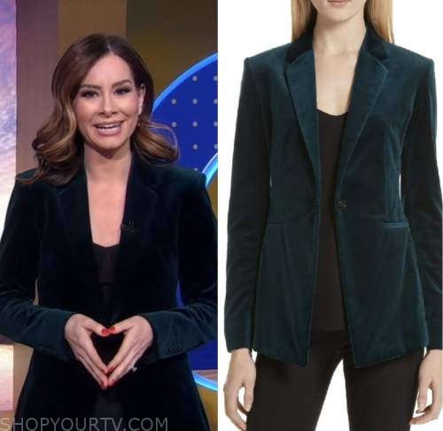 Theory green on sale velvet blazer