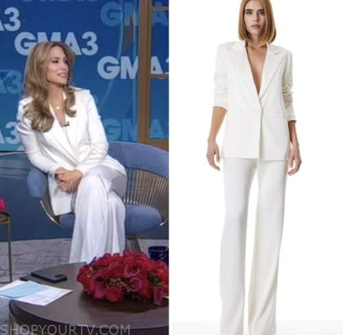 Good Morning America: February 2023 Rhiannon Ally's White Blazer and ...