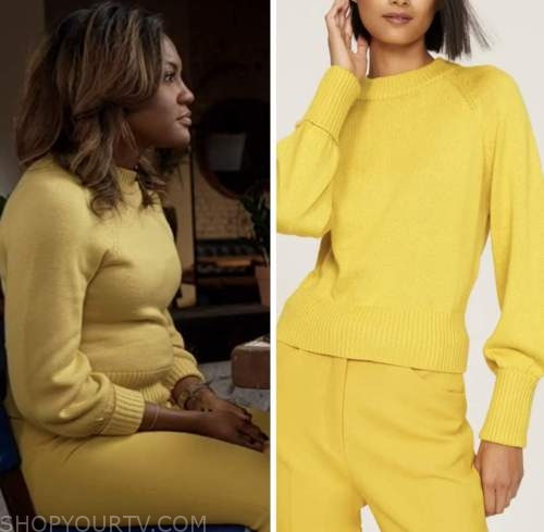 yellow sweater, good morning america, janai norman